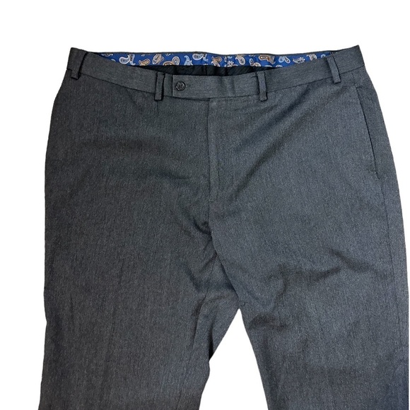 Lauren Ralph Lauren Charcoal Gray Flat Front Classic Fit Men Pants Size 38 X 30 - Picture 2 of 10